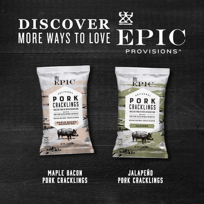 Sea Salt & Pepper Pork Rinds – Keto & Paleo Friendly High-Protein Snack, 2.5 oz