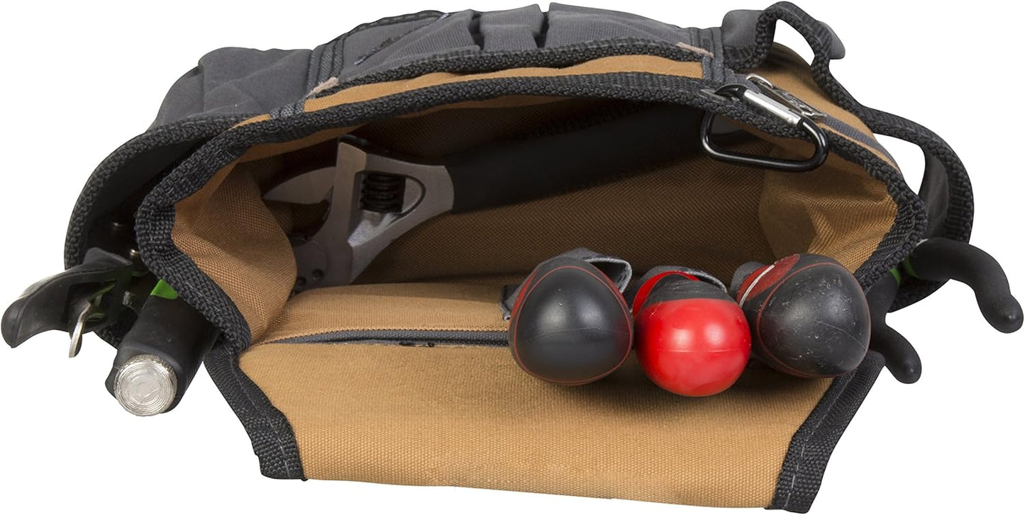 8-Pocket Padded Tool Belt – Utility Pouch with Adjustable 3" Belt, Durable Canvas Construction