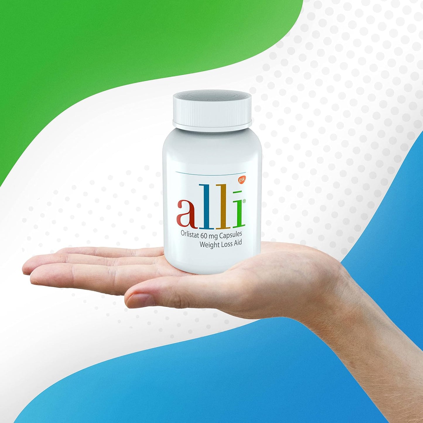 Alli Weight Loss Pills – Orlistat 60 mg Non-Prescription Diet Aid (120 Capsules)