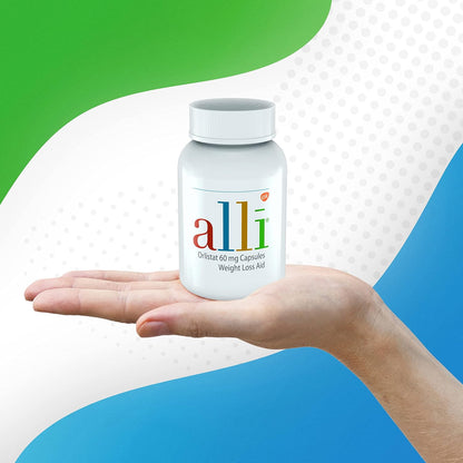 Alli Weight Loss Pills – Orlistat 60 mg Non-Prescription Diet Aid (120 Capsules)