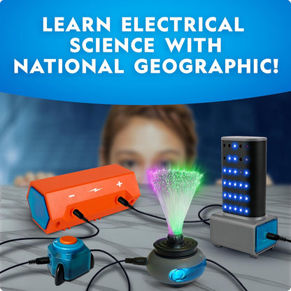 National Geographic Circuit Maker Kit – STEM Electronics Set with 120 Circuit Projects for Kids