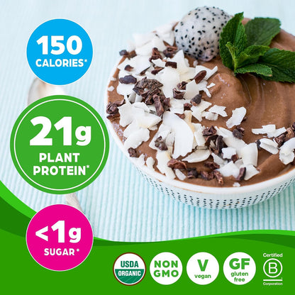 Orgain Organic Vegan Protein Powder – Creamy Chocolate Fudge, 21g Plant Protein – 2.03 lb