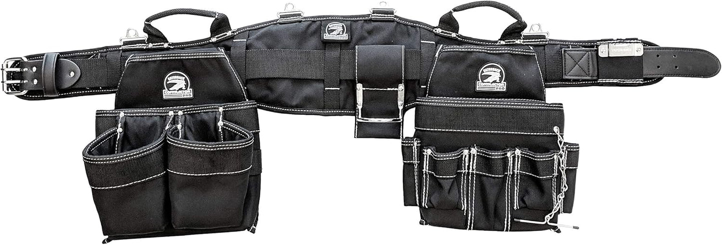 Electrician’s Combo Tool Belt – Pro-Comfort Heavy-Duty Work Belt with Back Support