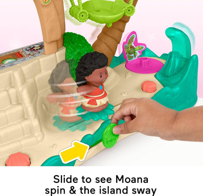 Disney Princess Moana Adventure Village Playset – Little People Toddler Toy with Figures for Ages 18+ Months