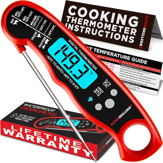 Digital Meat Thermometer - Instant Read Food Cooking Thermometer