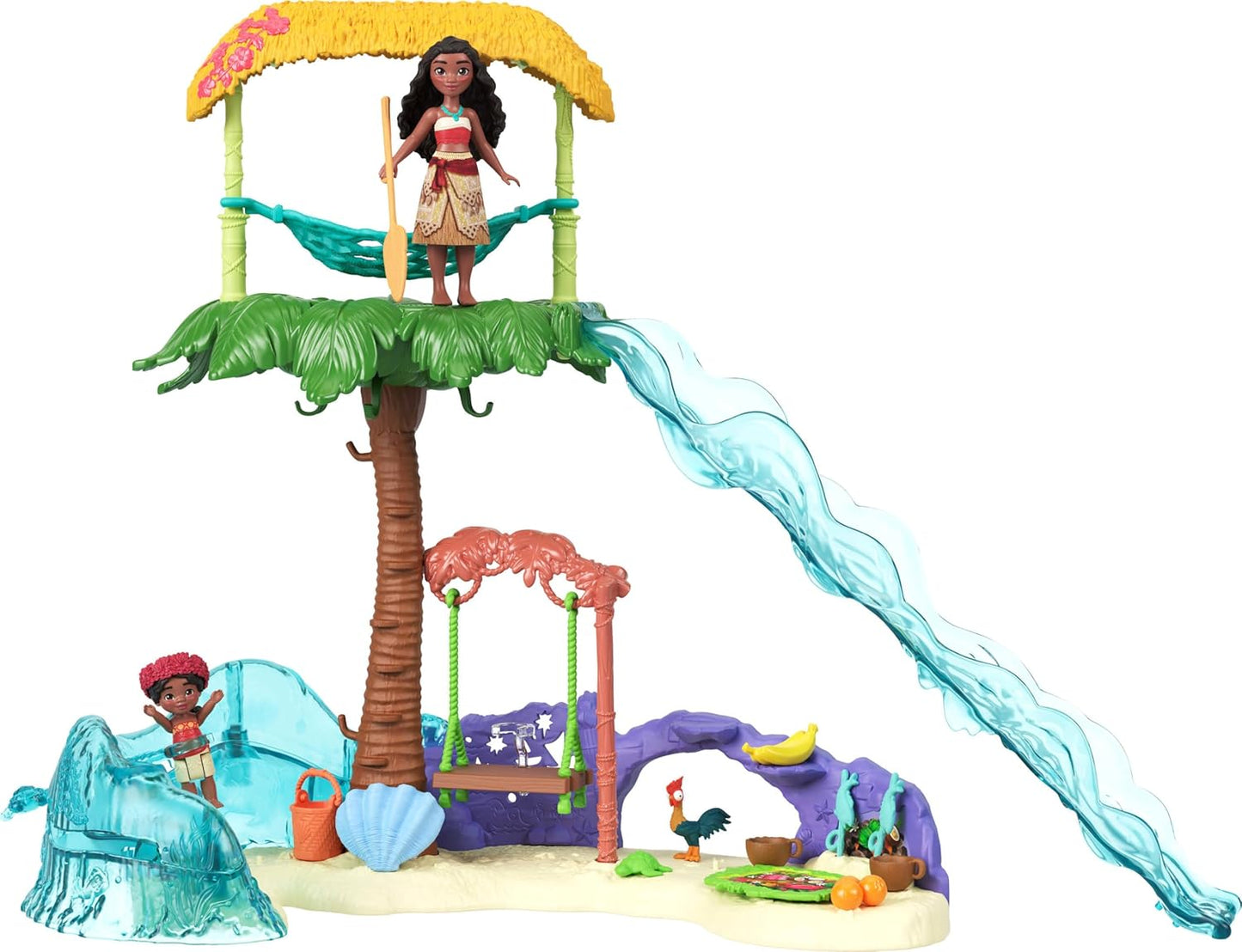 Moana 2 Island Adventure Playset – Includes Moana & Simea Dolls, 2 Friends, 5 Play Areas & 8 Accessories