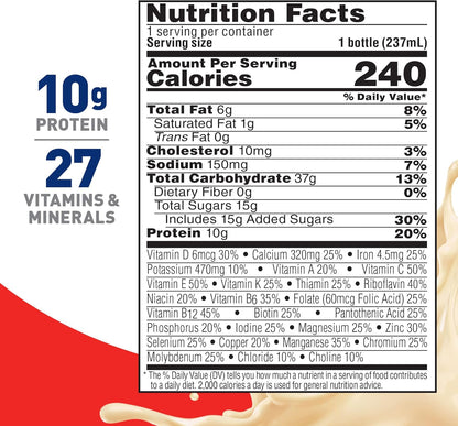 24-Pack BOOST Original Nutritional Drinks – Vanilla, 8 Fl Oz Bottles