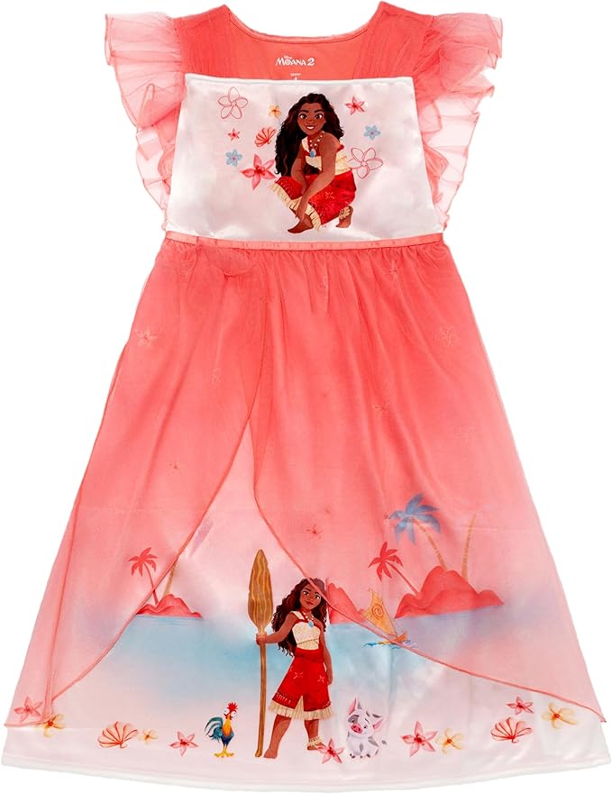 Moana Fantasy Nightgown for Kids – Size T3 Toddler Princess