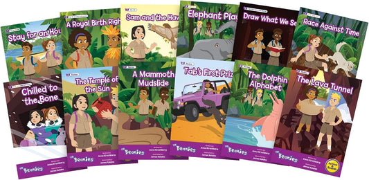 Hi-Lo Diversity Decodables: Phase 5 Set (Books 2-12) - Vowel Sounds & Weekly Reading Guide for Ages 5+