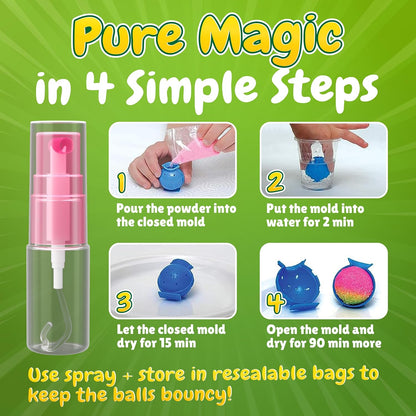 DIY Bouncy Balls Kit - Glow-in-the-Dark Craft Set for Kids