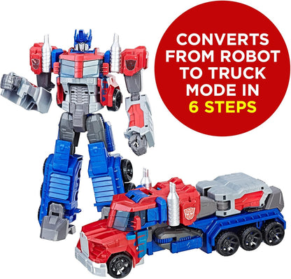 Transformers Optimus Prime Action Figure: Large 11-inch Toy Truck for Kids 6+!