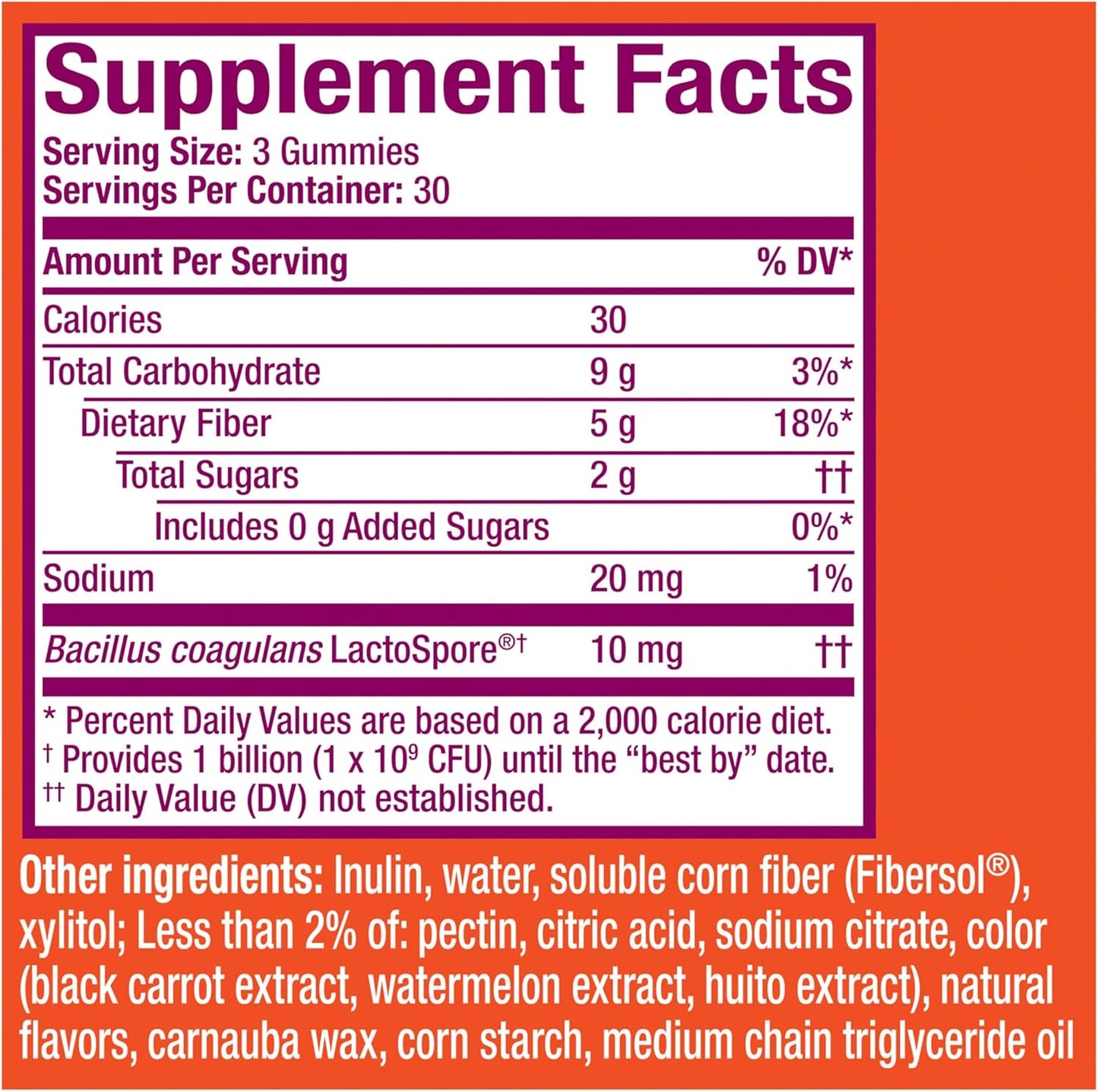 Metamucil Fiber Gummies with Probiotics – No Sugar Added, 5g Prebiotic Fiber (90 Count)