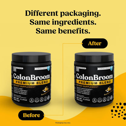 Colon Broom Psyllium Fiber Drink – Weight Management & Gut Health (Strawberry, 100 Servings)