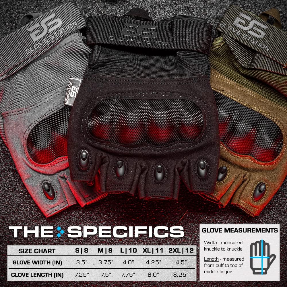 Men's Fingerless Tactical Gloves - Ideal for Riding and Shooting