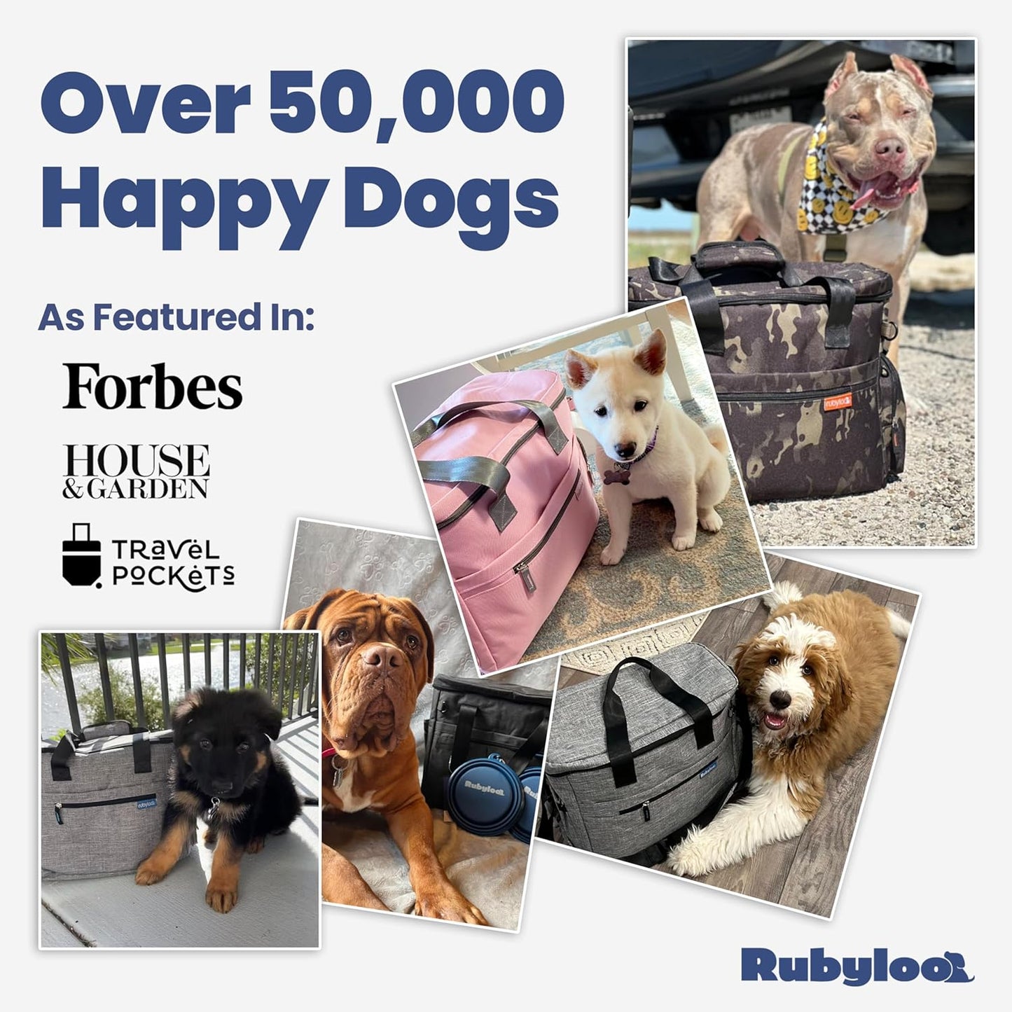 Complete Dog Travel Bag – Pet Travel Kit with 2 Food Containers & 2 BPA-Free Bowls for Road Trips & Camping