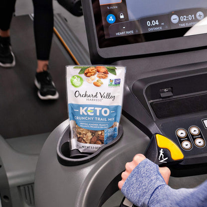 Keto Crunchy Trail Mix – Pepitas, Almonds, Peanuts, Walnuts & Pecans, Low Carb, Non-GMO, No Artificial Ingredients, 5.5 oz (6 Pack)