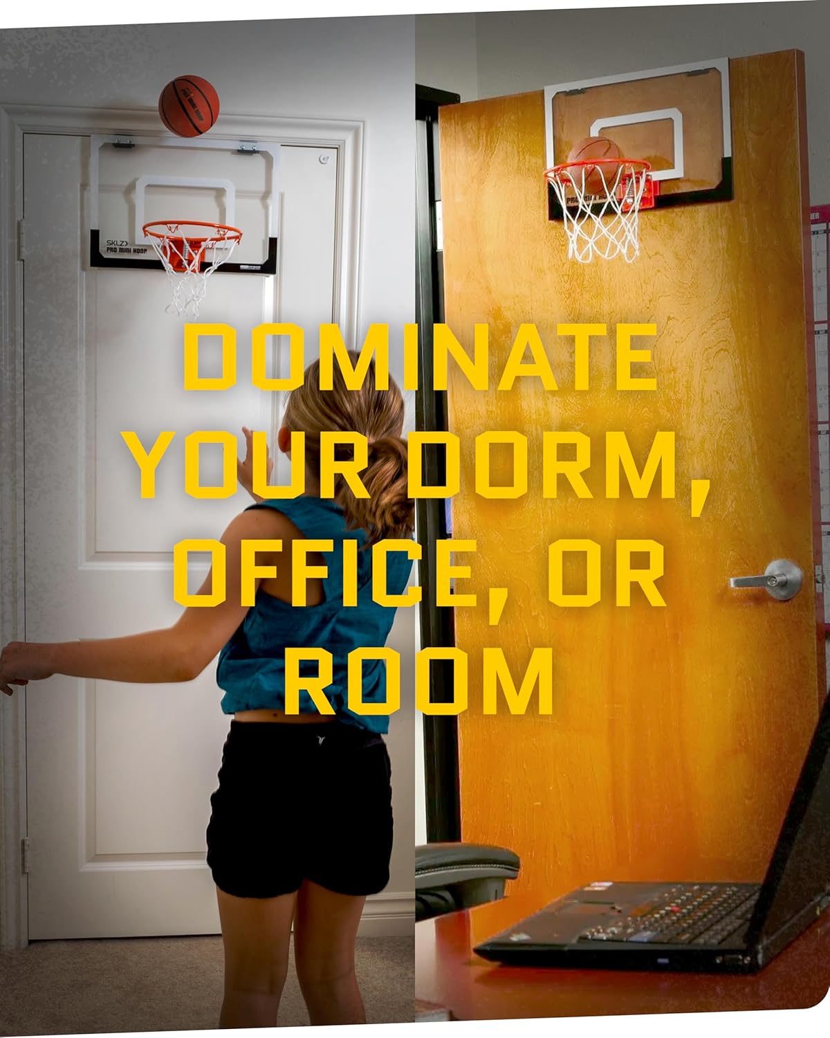 Portable Mini Indoor Basketball Hoop - Over Door