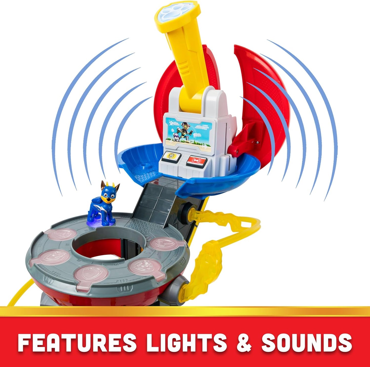 Paw Patrol Mighty Lookout Tower – Lights, Sounds, Toy Car & 4 Exclusive Figures (Ages 3+)
