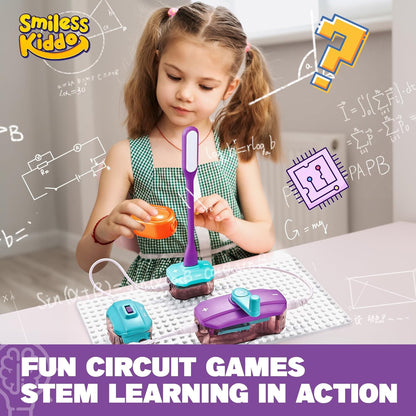 Kids’ Circuit Board Kit – 45-Piece DIY Electronics Set with 100+ STEM Projects (Ages 6+)