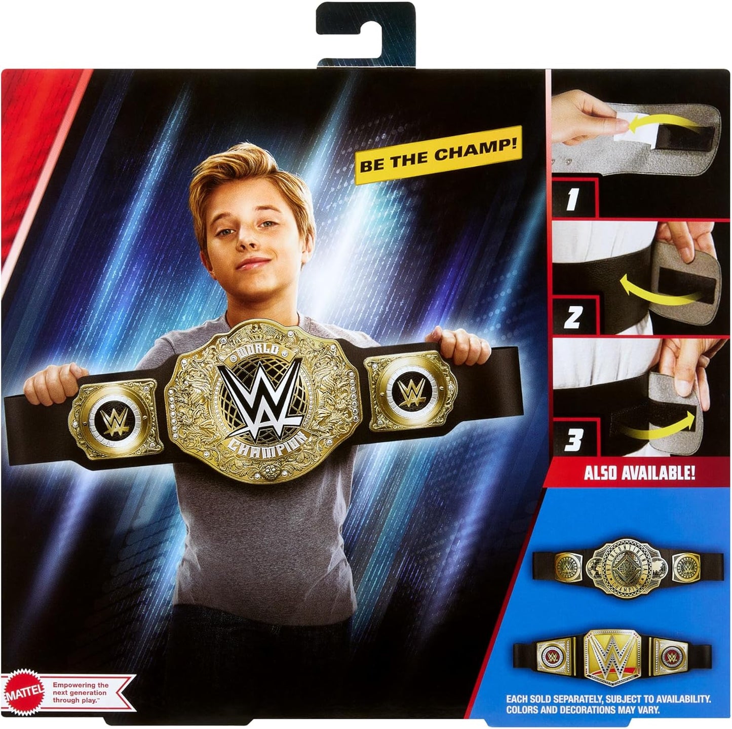 WWE Championship Title Role-Play Belt for Ages 3+ (Adjustable)