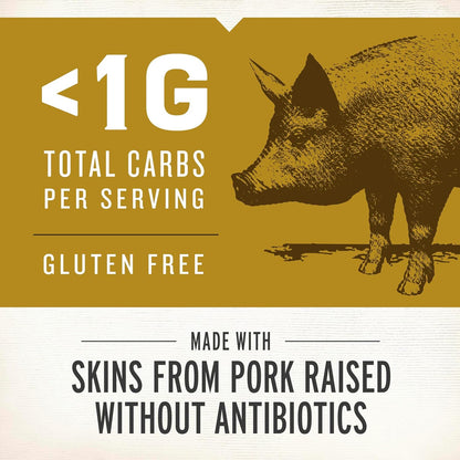 BBQ Seasoning Pork Rinds – Gluten-Free, Keto & Paleo Friendly High-Protein Snack, 2.5 oz