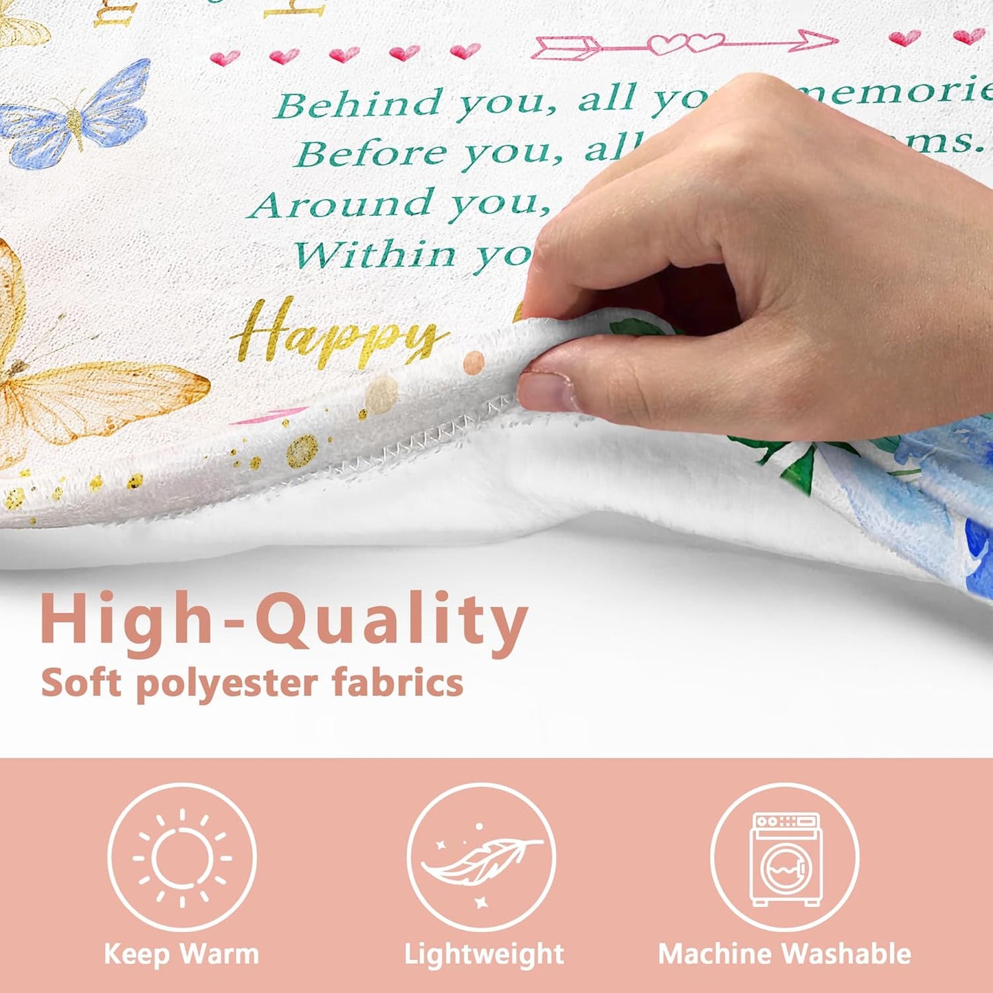 January Birthday Blanket – “Queens Are Born in January” Throw (60" x 50")