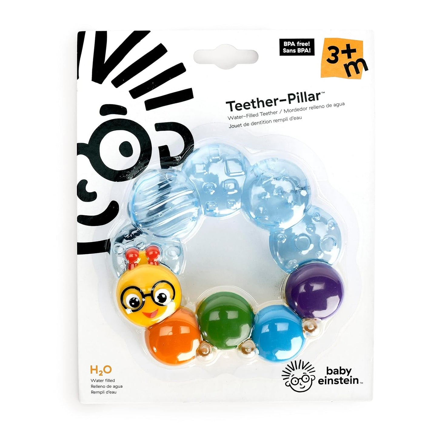 Teether-Pillar Rattle & Chill Teething Toy (Ages 3 Months+)