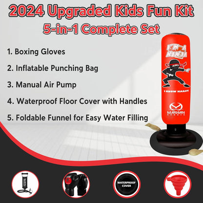 Kids Punching Bag Set Inflatable