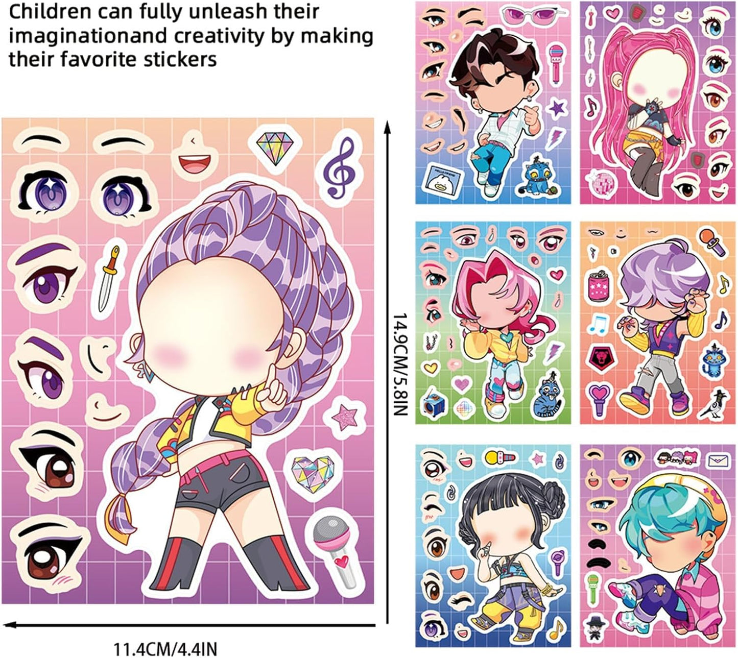 Demon Hunters Stickers (32 PCS) – Waterproof Vinyl Korean Idol Stickers for Laptop, Phone, Water Bottle & Skateboard – Kpop Fan Gift