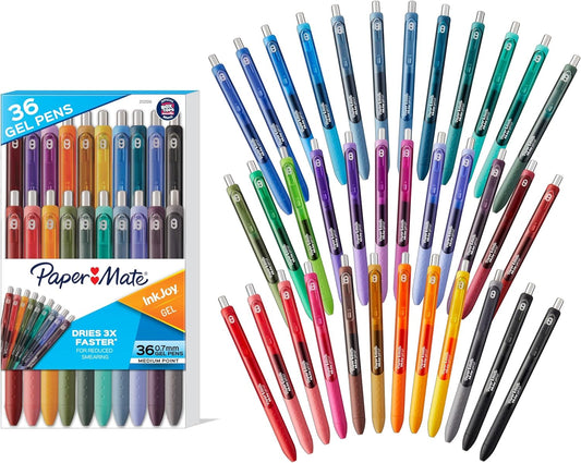 InkJoy Gel Pens, Medium Point 0.7mm, Assorted 36 Count