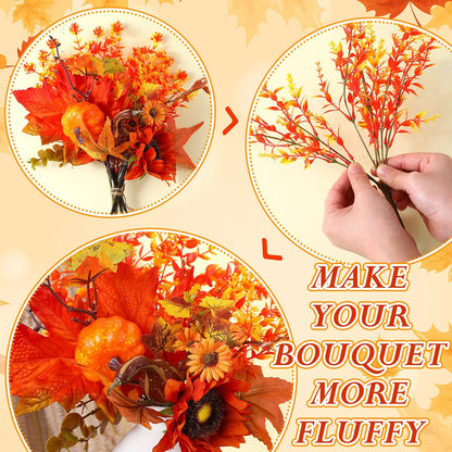 Fall Cornucopia Harvest Basket – Fern Thanksgiving Table Centerpiece for Autumn Home Décor