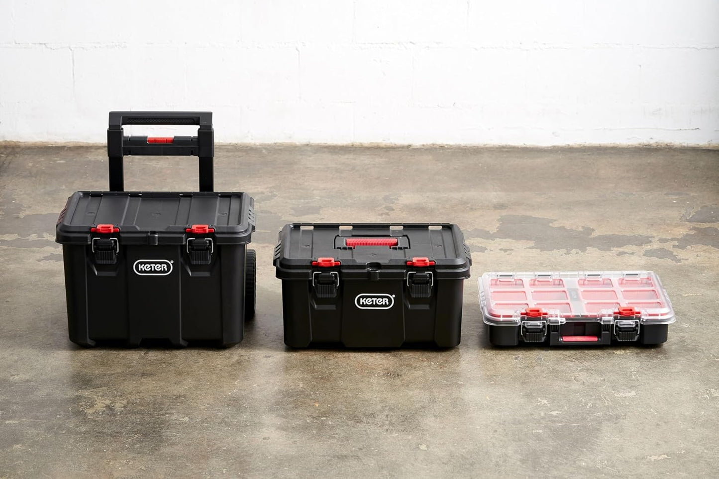 Stack-n-Roll Drawer Tool Box for Small Parts and Power Tool Accessories
