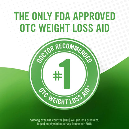 Alli Weight Loss Pills – Orlistat 60 mg Non-Prescription Diet Aid (120 Capsules)