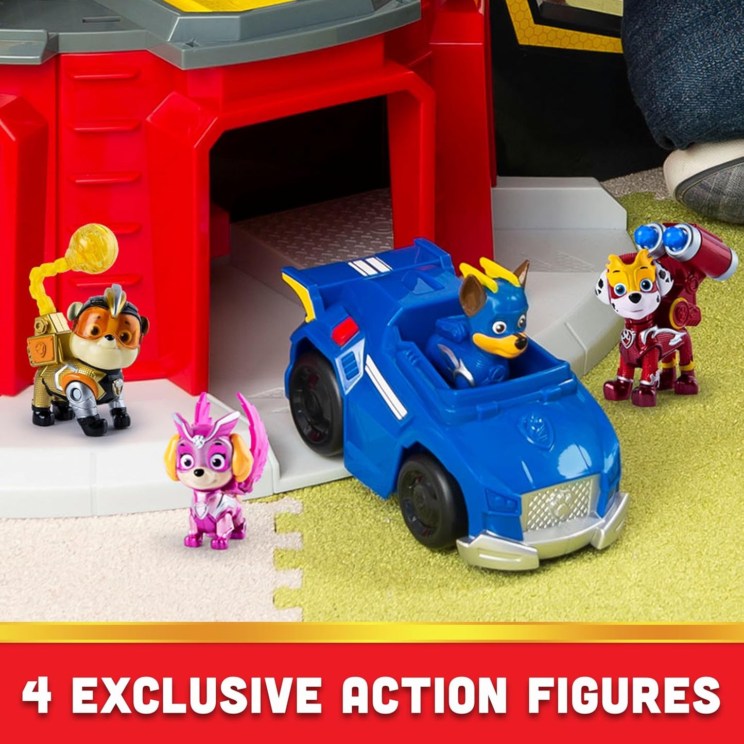 Paw Patrol Mighty Lookout Tower – Lights, Sounds, Toy Car & 4 Exclusive Figures (Ages 3+)