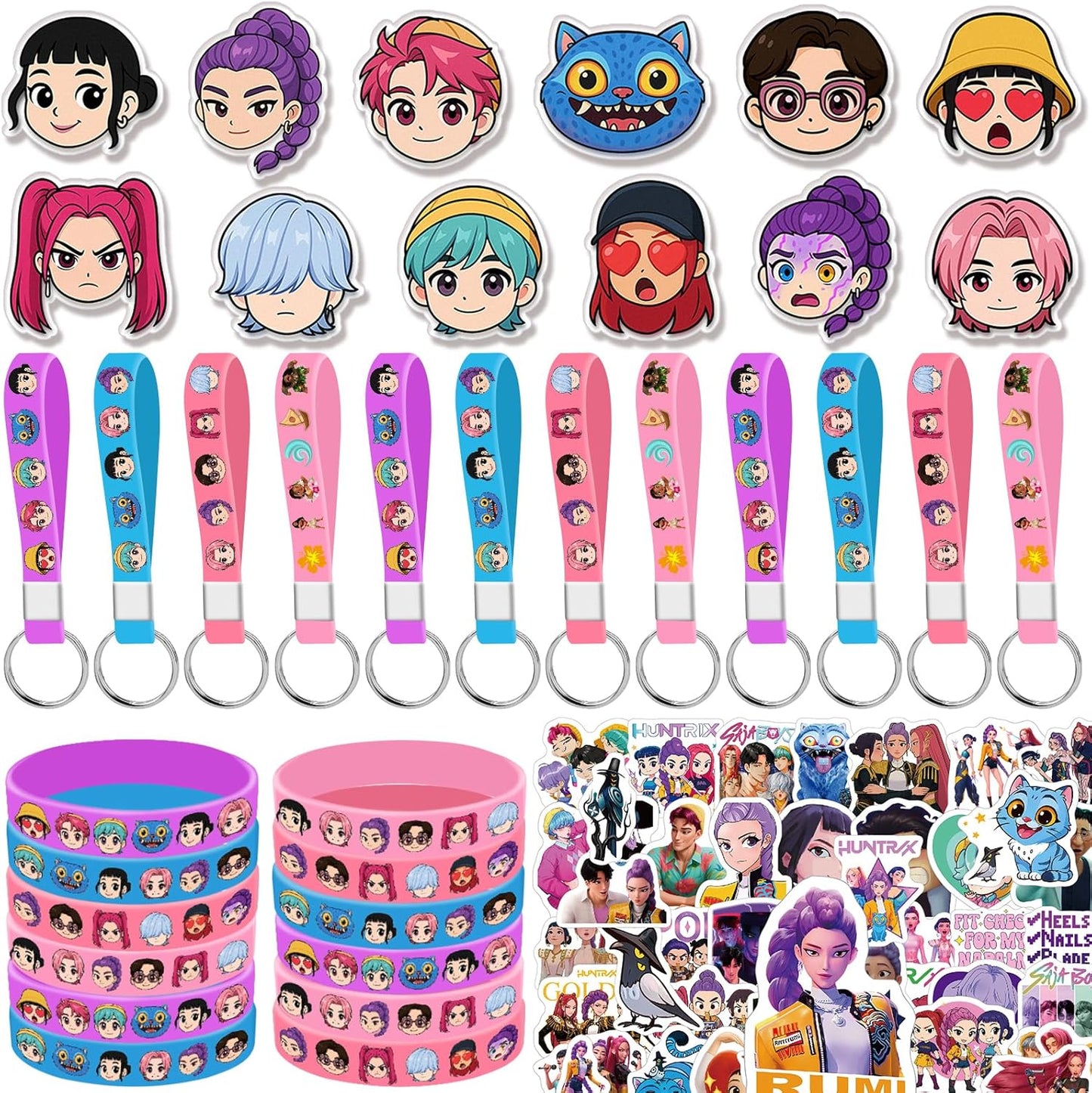 Demon Hunters Party Gift Set (96 PCS) – Kpop Theme Birthday Party Supplies