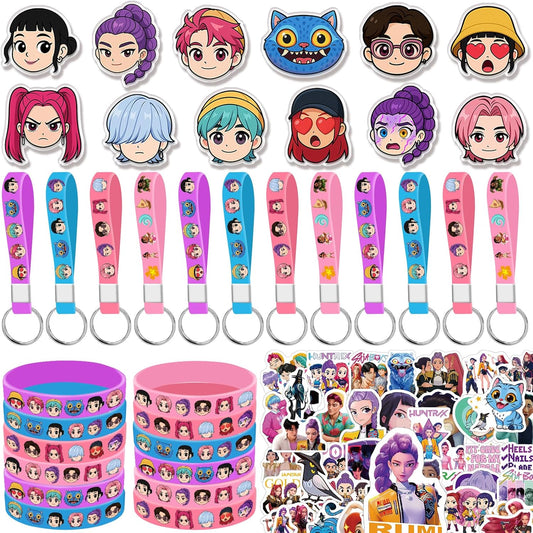 Demon Hunters Party Gift Set (96 PCS) – Kpop Theme Birthday Party Supplies