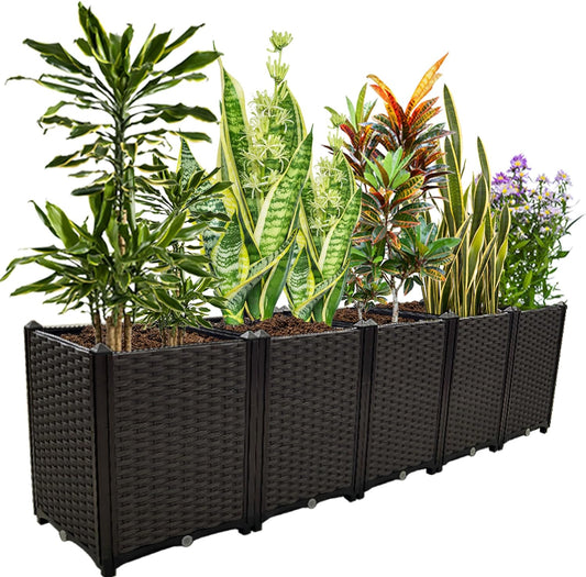Large Raised Garden Bed Planter – Elevated Rectangular Outdoor Garden Box