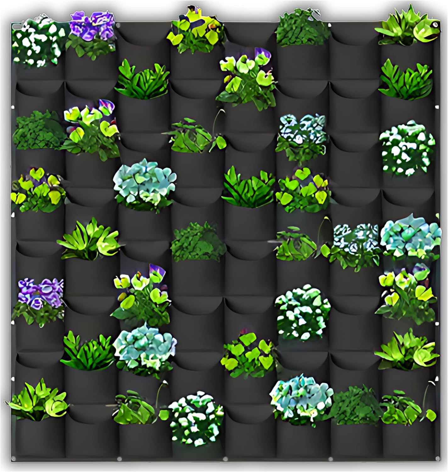 Vertical Wall Planter – 64 Pocket Living Wall Garden for Indoor & Outdoor Plants