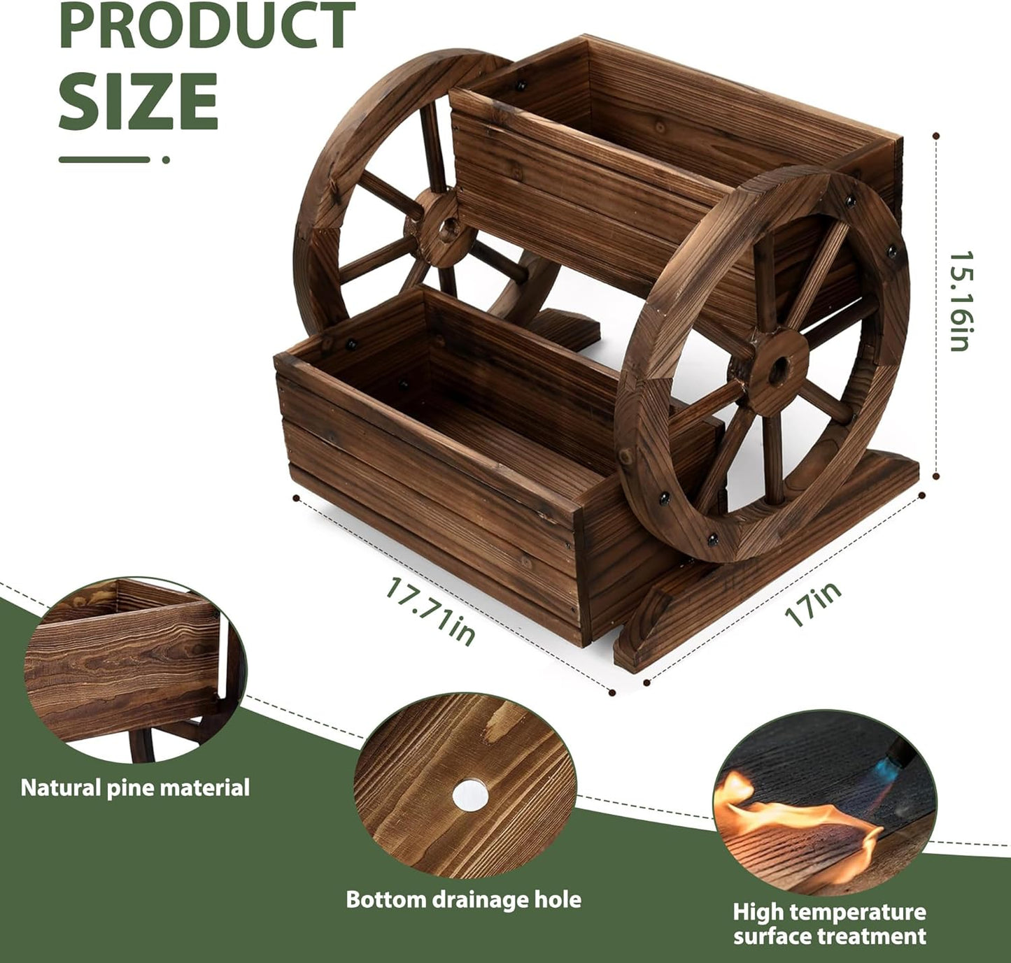 XXL Outdoor Planter – Stylish Patio & Balcony Flower & Vegetable Pot