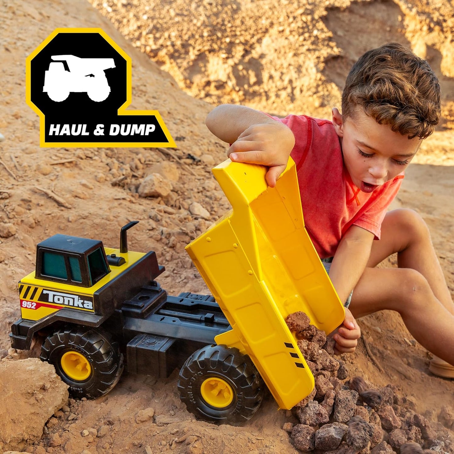 Mighty Dump Truck - Sturdy Steel & Plastic Toy for Ages 3+