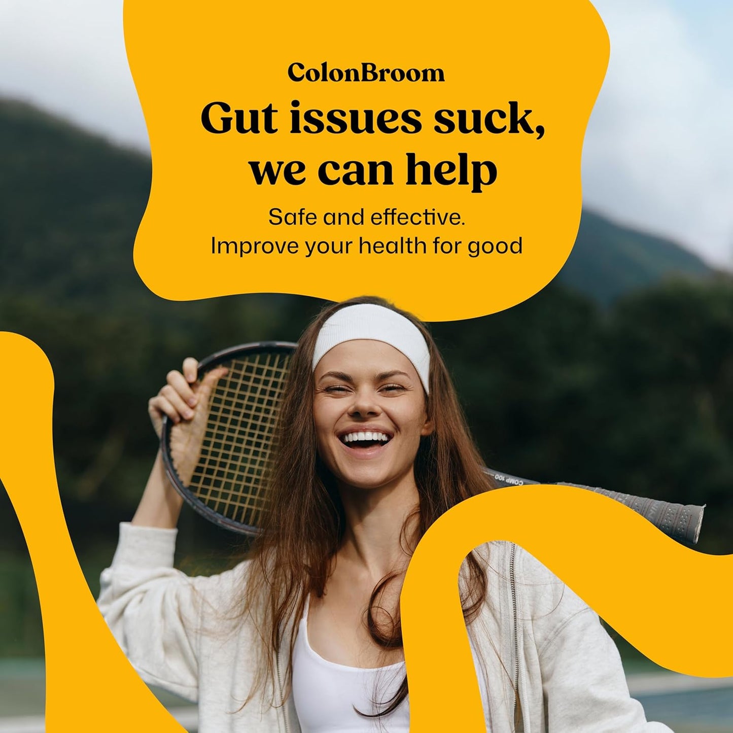 Colon Broom Psyllium Fiber Drink – Weight Management & Gut Health (Strawberry, 100 Servings)
