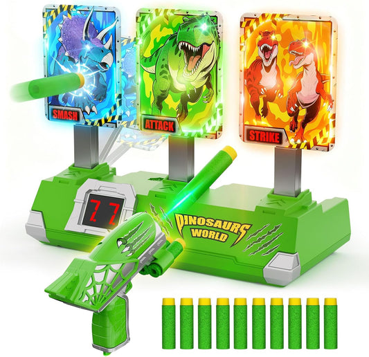 Dinosaur Launcher Game for Kids – Auto-Reset Scoring, Flashing Lights & Sounds (Ages 3–12)