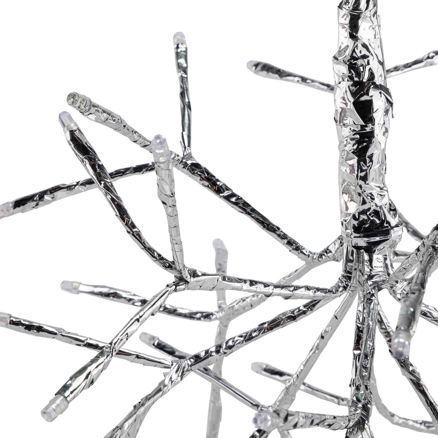 10"H Indoor Christmas Snowflake Ornament with LED Lights