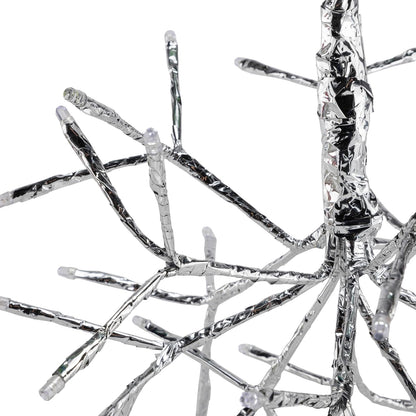 10"H Indoor Christmas Snowflake Ornament with LED Lights