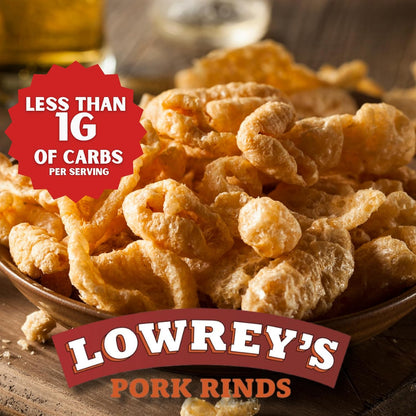 Hot & Spicy Microwave Pork Rinds (Chicharrones) – Bacon Curls, 1.75 oz Bags (18 Pack)
