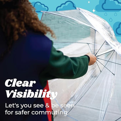Clear Bubble Umbrella: Lightweight Dome Canopy for Wind and Rain