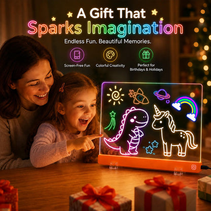 16-Inch LED Drawing Board for Kids – Light-Up Art & Craft Activity Toy for Ages 4–8