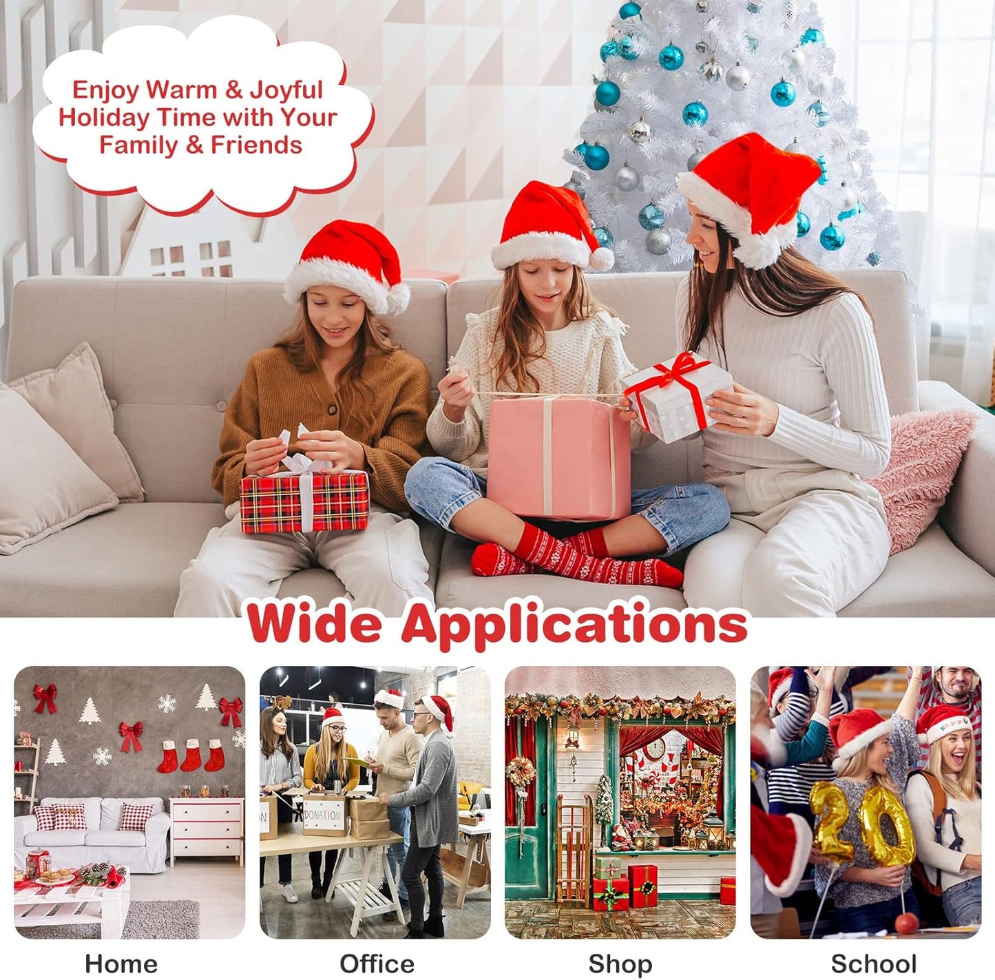 7ft Artificial PVC Christmas Tree with Stand - White