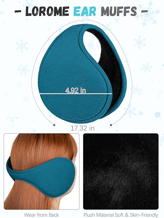 Women’s Winter Beanie, Scarf, Touchscreen Gloves & Ear Warmer Set – Warm Knit Gift