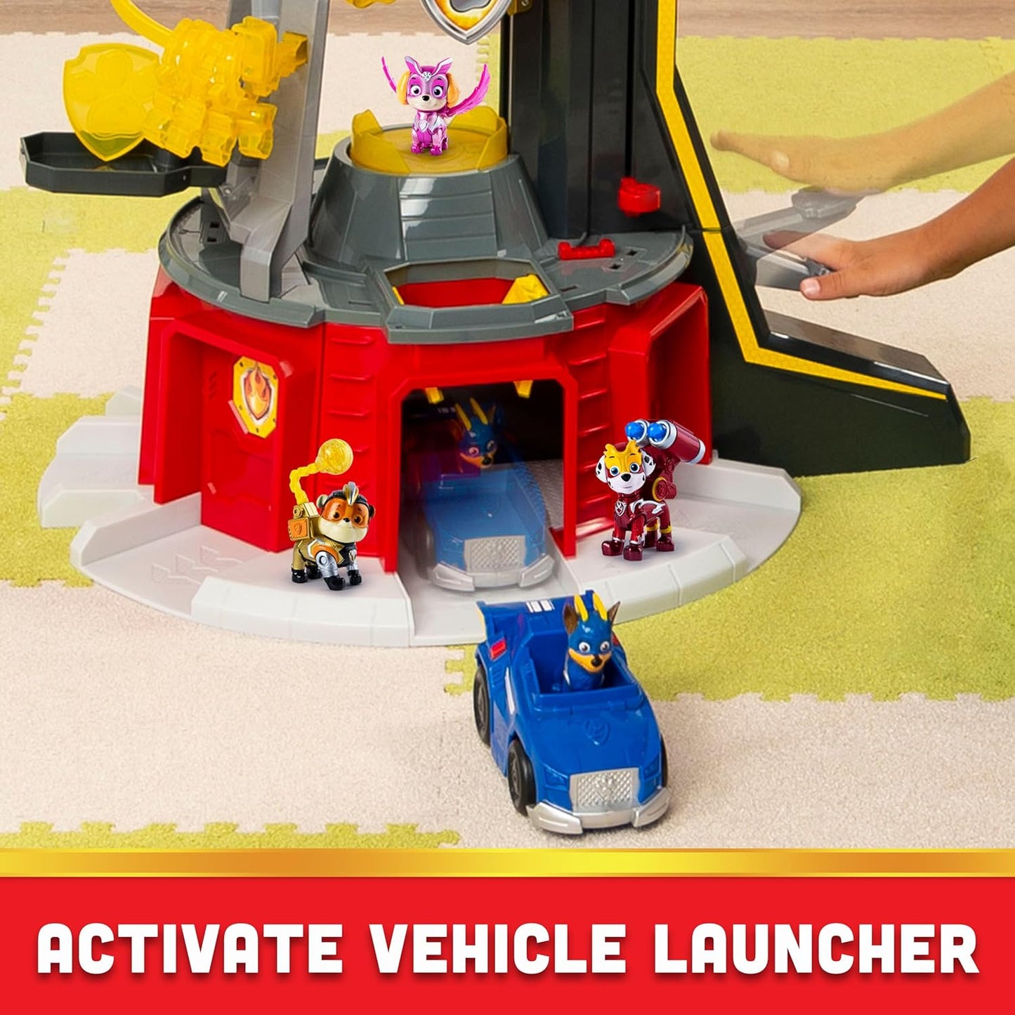 Paw Patrol Mighty Lookout Tower – Lights, Sounds, Toy Car & 4 Exclusive Figures (Ages 3+)